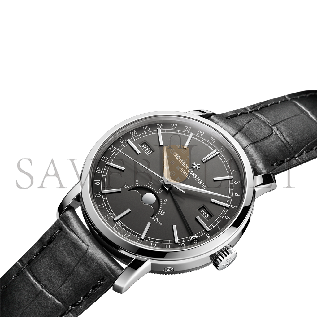 VACHERON CONSTANTIN TRADITIONNELLE COMPLETE CALENDAR 41 MM WHITE GOLD WATCH 4010T/000G-B740